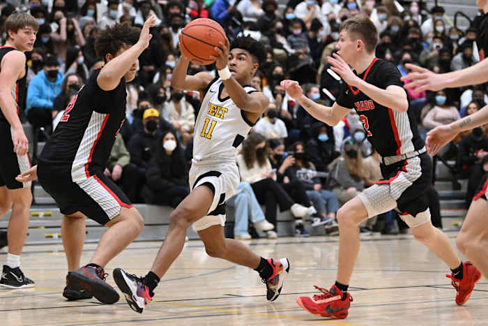 Roosevelt North Medford boys basketball Leon Neuschwander 41